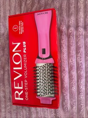 Revlon Pink and Silver One-Step Volumizing Hot Air Brush